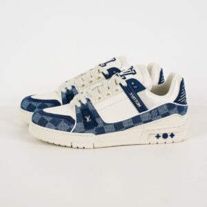 LOUIS VUITTON Trainer Sneaker 1ACPRW in Damier Denim & Calf Leather