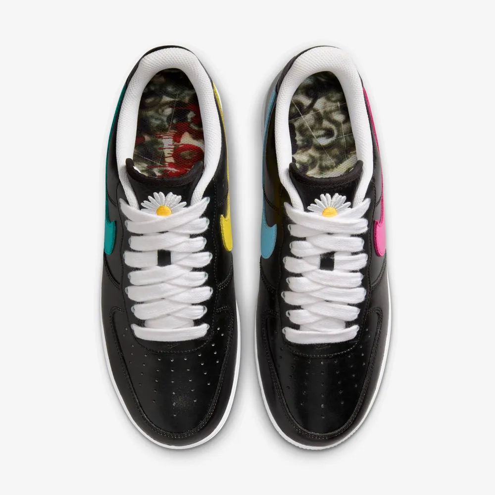 Peaceminusone x Nike Air Force 1 Scratch Card "Para-Noise 3.0" Comfortable and versatile low-top sneakers Unisex black, green and pink - Image 3