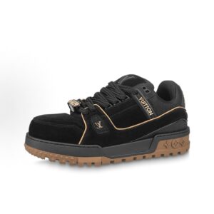 LOUIS VUITTON Trainer Maxi Little Fat Ding Lace-up Low-top Low-top Fashion Sneakers Men's Black