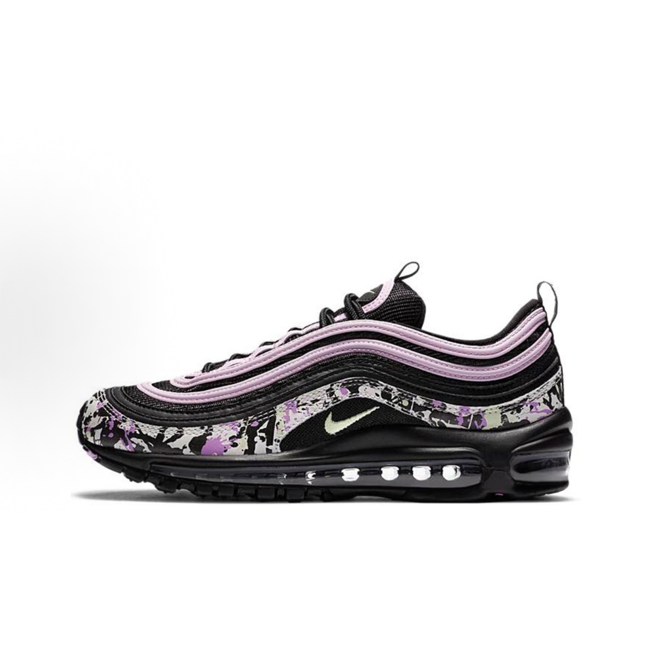 Nike Air Max 97 Comfort Sports Low-top Running Shoes Men's Ink Splash