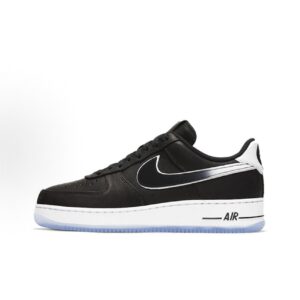 Colin Kaepernick x Nike Air Force 1 collaboration trendy low-top sneakers unisex black and white