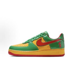 Lil Yachty x Nike Air Force 1 Low Comfortable and versatile Non-slip and wear-resistant low-top sneakers Unisex Green, gold and red